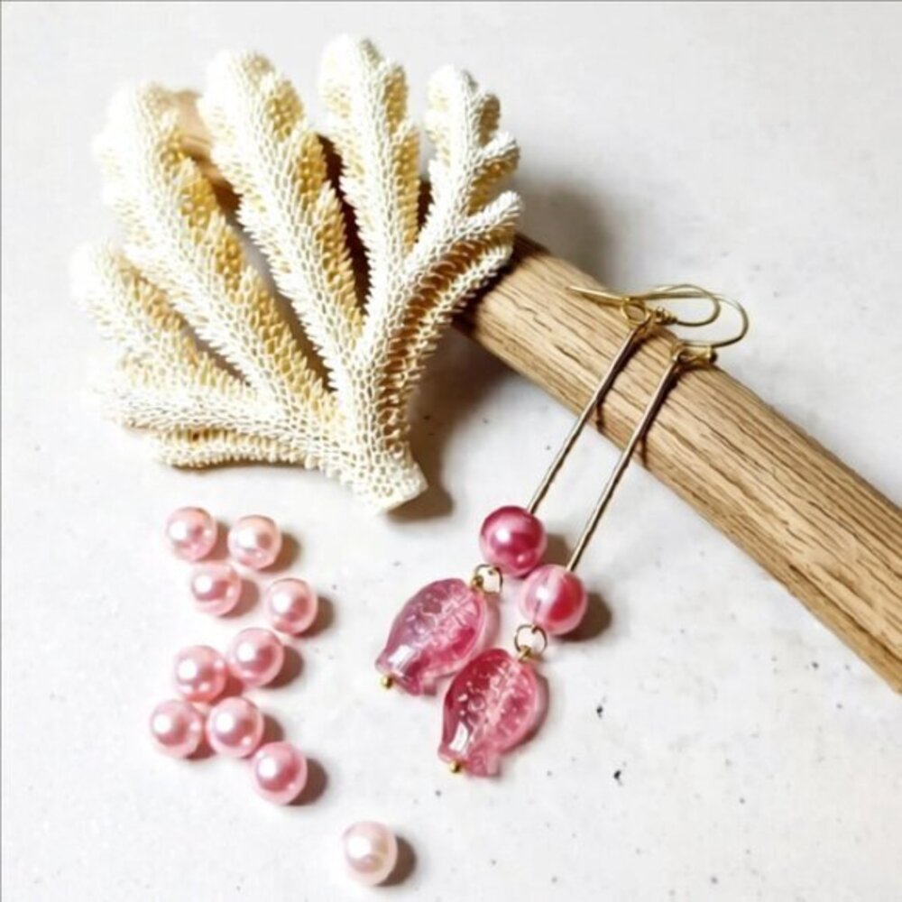 Unique + Sexy! OOAK Red Fish Fishing Dangle Earrings | Mermaid Approved